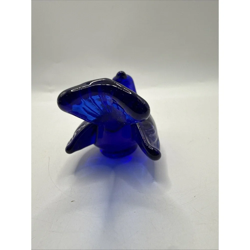 Mosser Glass Bluebird Figurine Decorative Bird